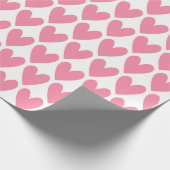 Papier Cadeau Motif Coeurs roses (Coin)