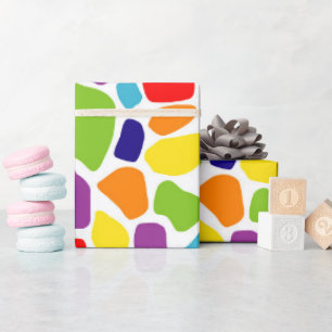 Papier Cadeau Motif coloré Abstrait