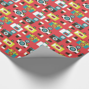 Papier Cadeau Motif coloré d'appareils-photo de Lomo d'amusemen