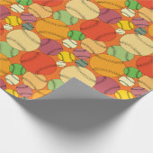 Papier Cadeau Motif coloré de Baseballs (Coin)