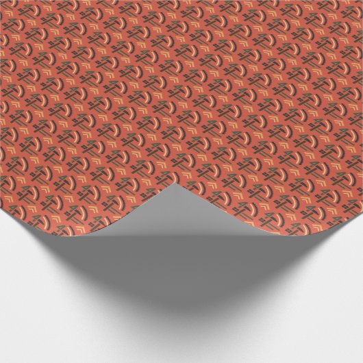 Papier Cadeau Motif communiste soviétique : plan quinquennal en (Coin)