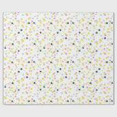 Papier Cadeau Motif Confetti Dots amusants et colorés (Plat)