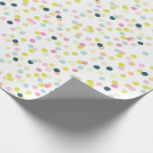 Papier Cadeau Motif Confetti Dots amusants et colorés (Coin)