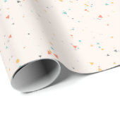 Papier Cadeau Motif Confetti Dots & Triangle (Coin rond)