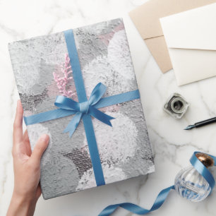 Papier Cadeau motif contemporain abstrait de peinture de cercle