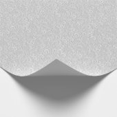 Papier Cadeau Motif continu 3d blanc et gris (Coin)