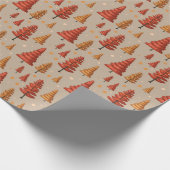 Papier Cadeau motif continu de forêt d'automne (Coin)