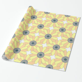 Papier Cadeau Motif continu de tournesols