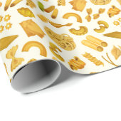 Papier Cadeau motif cool carrelé de pâtes (Coin rond)