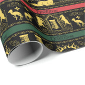 Papier Cadeau Motif couche Qilin (Coin rond)