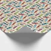 Papier Cadeau motif crayon (Coin)