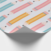 Papier Cadeau Motif crayon coloré (Coin)