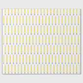 Papier Cadeau Motif crayon jaune fraîchement aiguisé (Plat)