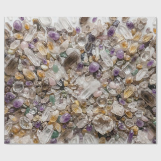 Papier Cadeau Motif Cristal Moderne 2022