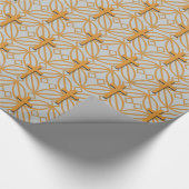 Papier Cadeau Motif croisé de gril (Coin)
