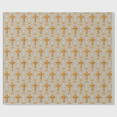 Papier Cadeau Motif croisé de gril (Plat)