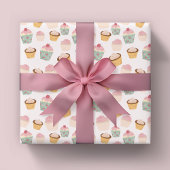 Papier Cadeau Motif Cupcake