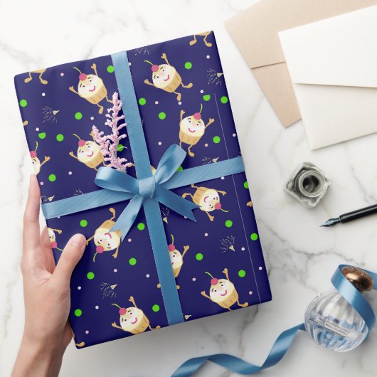 Papier Cadeau Motif Cupcakes (Cadeaux)