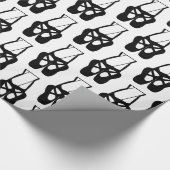 Papier Cadeau Motif Cute Ballet Dancer Jambes & Chaussons (Coin)