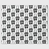 Papier Cadeau Motif Cute Ballet Dancer Jambes & Chaussons (Plat)