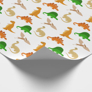Papier Cadeau Motif Cute Dinosaur