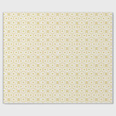 Papier Cadeau Motif d'abeille jaune et d'abeilles (Plat)