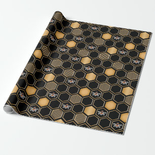 Papier Cadeau Motif d'abeilles