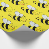 Papier Cadeau Motif d'abeilles mignonne (Coin)