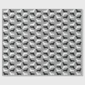 Papier Cadeau Motif Dachshund Silhouettes | Chiens Wiener (Plat)