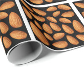 Papier Cadeau Motif d'amandes (Coin rond)