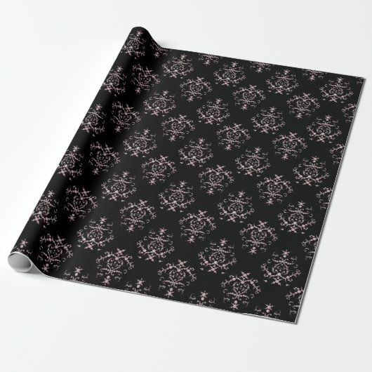 Papier Cadeau Motif damassé vintage (Déroulé)