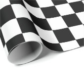 Papier Cadeau motif damier (Coin rond)