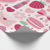 Papier Cadeau Motif d'amour et de douceur (Coin)