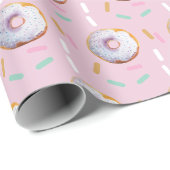 Papier Cadeau Motif d'aquarelle à pâte fine (Coin rond)