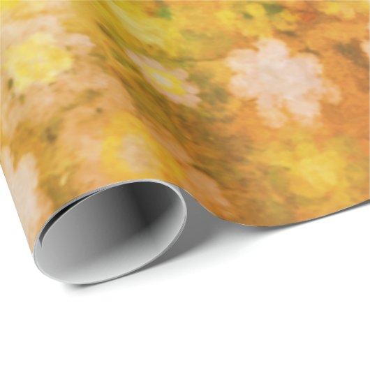 Papier Cadeau Motif d'aquarelle Abstraite rétro (Coin rond)