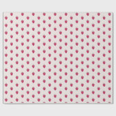 Papier Cadeau Motif d'aquarelle aux framboises roses (Plat)