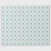 Papier Cadeau Motif d'aquarelle Bleu-Ringed Octopus Baby (Plat)