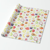 Papier Cadeau Motif d'aquarelle couleur rustique (Déroulé)