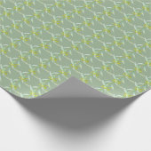 Papier Cadeau Motif d'aquarelle feuille de l'eucalyptus (Coin)