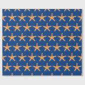Papier Cadeau Motif d'aquarelle Starfish (Plat)