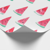 Papier Cadeau Motif d'aquarelle transparente avec pastèque (Coin)