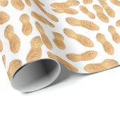 Papier Cadeau Motif d'arachide (Coin rond)