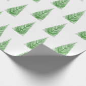 Papier Cadeau Motif d'arbre de Noël (Coin)