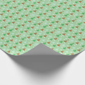 Papier Cadeau Motif d'arbre de Noël (Coin)