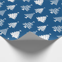 Motif d'arbre de Noël festif bleu et blanc
