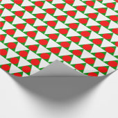 Papier Cadeau Motif d'arbre de Noël moderne (Coin)