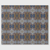 Papier Cadeau Motif d'arbre de Noël moderne (Plat)