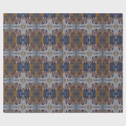 Papier Cadeau Motif d'arbre de Noël moderne (Couture)