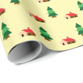 Papier Cadeau Motif d'arbre forestier - Confortable conception n (Coin rond)