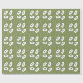 Papier Cadeau Motif d'arbre simple moderne (Plat)